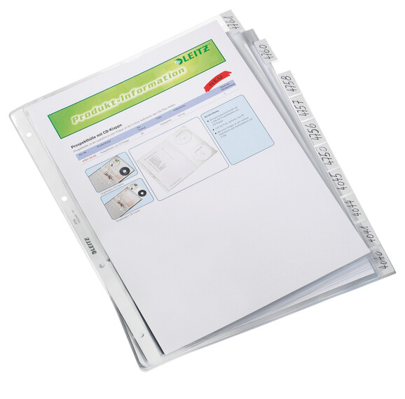 Klarsichthüllen Leitz A4 mit Register, Art.-Nr. 4754-00-00 - Paterno B2B-Shop