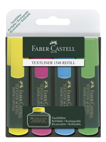 Textmarker Faber Castell 4er-Set, Art.-Nr. 48-4 - Paterno B2B-Shop