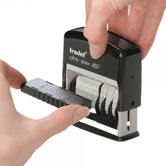 Wortbanddrehstempel Trodat PRINTY mit Datum, Art.-Nr. 4817 - Paterno B2B-Shop