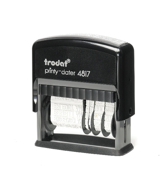 Wortbanddrehstempel Trodat PRINTY mit Datum, Art.-Nr. 4817 - Paterno B2B-Shop