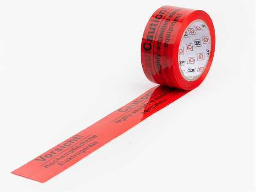 Klebeband mit Druck &quot; Vors.hochempf.Elek.&quot;, Art.-Nr. 50-66-HE - Paterno B2B-Shop
