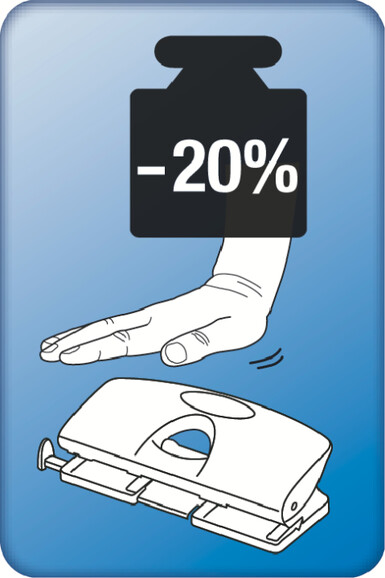 Doppellocher Leitz 5022 grau, Art.-Nr. 5022-00-85 - Paterno B2B-Shop