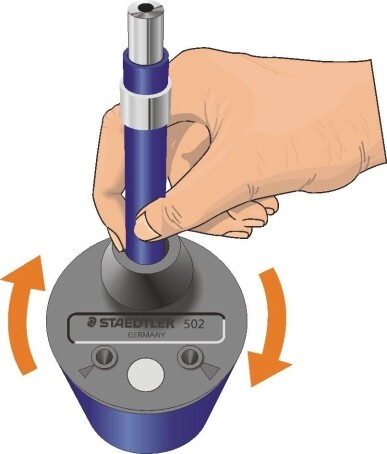 Minenspitzdose Staedtler für 2mm-Minen, Art.-Nr. 502MARS - Paterno B2B-Shop