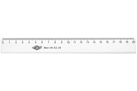 Lineal Wedo 20 cm plexi glasklar, Art.-Nr. 52.20 - Paterno B2B-Shop