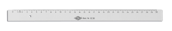 Lineal Wedo 30 cm plexi glasklar, Art.-Nr. 52.30 - Paterno B2B-Shop