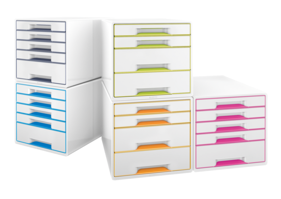 Schubladenbox Leitz CUBE WOW 4S grün, Art.-Nr. 521310-GNME - Paterno B2B-Shop