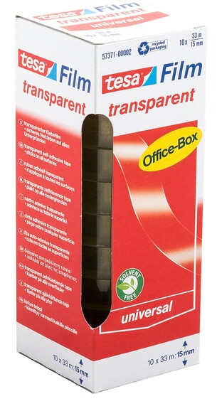 Klebeband Tesafilm 15mm 33lfm transparent, Art.-Nr. 57371 - Paterno B2B-Shop Klebeband Tesafilm 15mm 33lfm transparent, Art.-Nr. 57371 - Paterno B2B-Shop