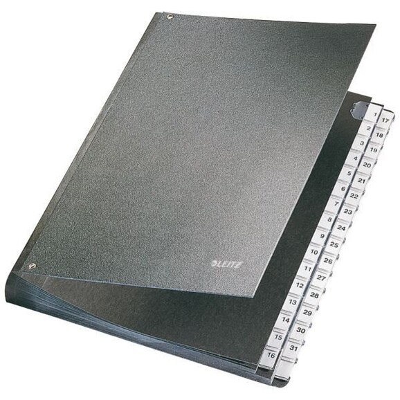Pultordner Leitz A4 1-31 schwarz, Art.-Nr. 5831-00-95 - Paterno B2B-Shop