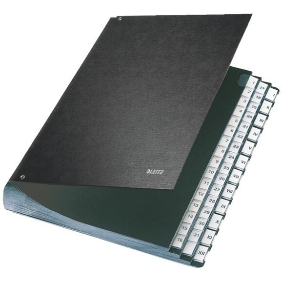 Pultordner Leitz A4 1-31 und I-XII schwarz, Art.-Nr. 5844-00-95 - Paterno B2B-Shop