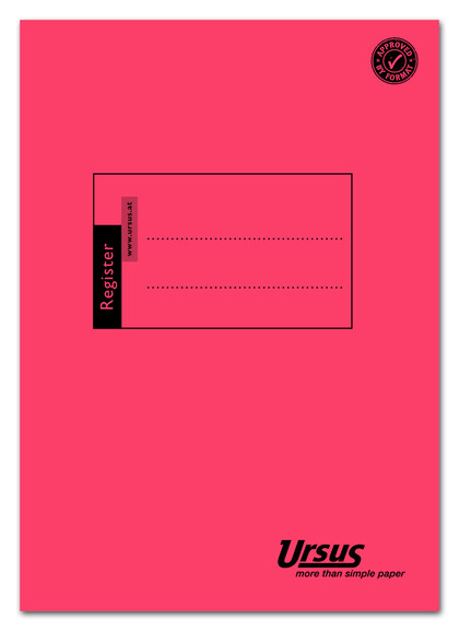 Registerheft Ursus A5 40 Blatt lin., Art.-Nr. 608678 - Paterno B2B-Shop