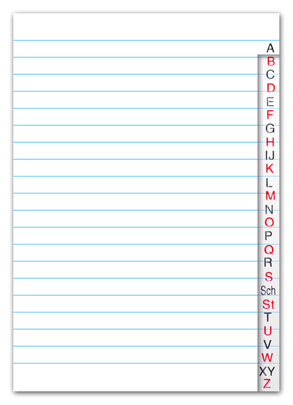 Registerheft Ursus A5 40 Blatt lin., Art.-Nr. 608678 - Paterno B2B-Shop