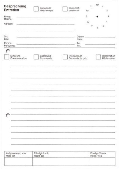 Telefonblock weiss 80 Blatt, Art.-Nr. 608820000 - Paterno B2B-Shop