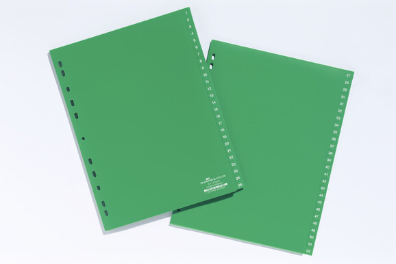 Register Durable 6157 A4 1-52 52 teilig, Art.-Nr. 615705 GRUEN - Paterno B2B-Shop