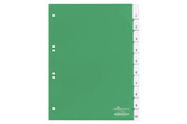 Register Durable 6221 A4 blanko 10-teilig, Art.-Nr. 622105 GRUEN - Paterno B2B-Shop