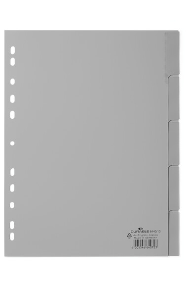 Register Durable 6440 A4 5-teilig, Art.-Nr. 644010 GRAU - Paterno B2B-Shop