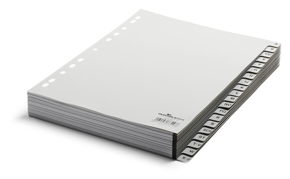 Register Durable 6510 A4 A-Z 20 teilig, Art.-Nr. 651010 GRAU - Paterno B2B-Shop