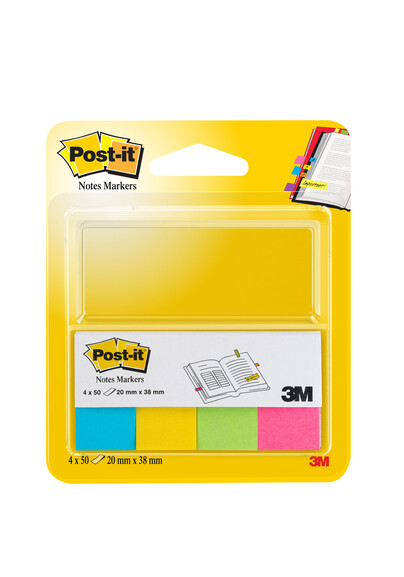 Haftstreifen Page Marker 20x38 mm 4 Ultrafarben, Art.-Nr. 670-4U - Paterno B2B-Shop