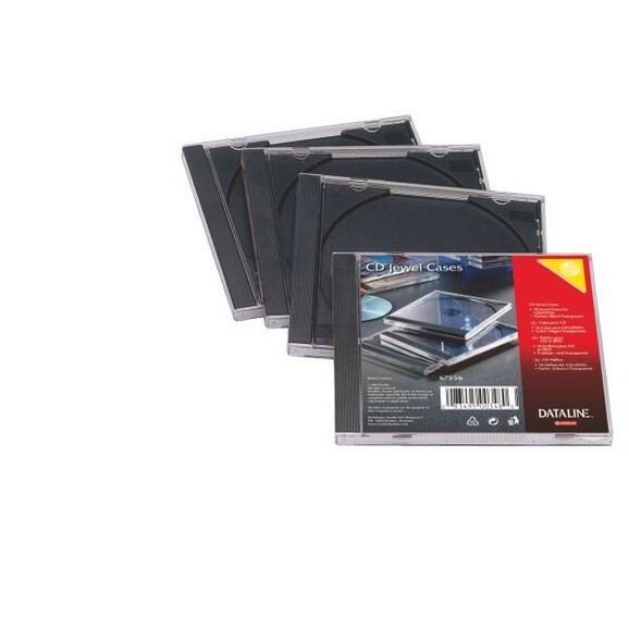 Hüllen CD Jewelcase transparent/schwarz, Art.-Nr. 67556 - Paterno B2B-Shop