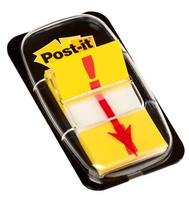 Haftstreifen Post-it Index 25,4x43,7 mm &quot;Rufzeichen&quot;, Art.-Nr. 680-33 - Paterno B2B-Shop