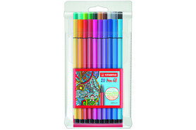 Faserschreiber Stabilo PEN 68 20er, Art.-Nr. 6820-PL - Paterno B2B-Shop