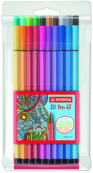 Faserschreiber Stabilo PEN 68 20er, Art.-Nr. 6820-PL - Paterno B2B-Shop