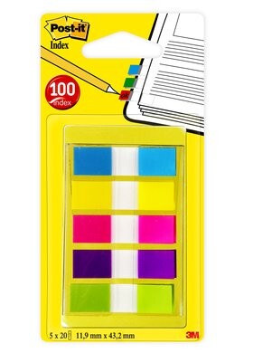 Haftstreifen Post-It Index 12x43 mm Mini, Art.-Nr. 683-5CB - Paterno B2B-Shop