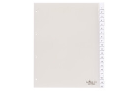 Register Durable 6833 A4 1-20 20-teilig, Art.-Nr. 683319 FARBLOS - Paterno B2B-Shop