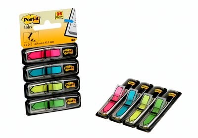 Haftstreifen Post-it Index Mini 11,9x43,2mm Pfeile, Art.-Nr. 684-ARR4 - Paterno B2B-Shop
