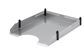 Briefkorb Novum aus Metall silber - stapelbar, Art.-Nr. 68854 - Paterno B2B-Shop
