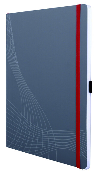 Notizbuch Notizio Softcover A4 kariert grau AUSLAUFARTIKEL 2023, Art.-Nr. 7021ZWF - Paterno B2B-Shop
