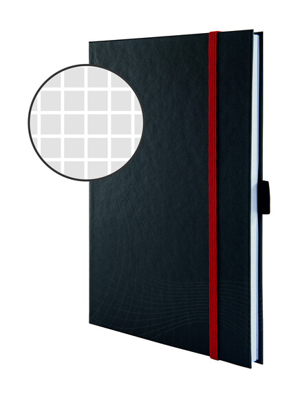 Notizbuch Notizio Hardcover A5 kariert grau, Art.-Nr. 7027ZWF - Paterno B2B-Shop