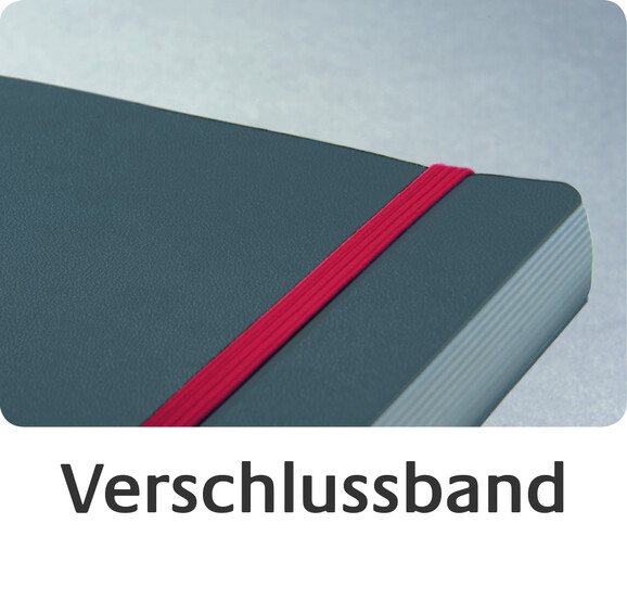Notizbuch Notizio Hardcover A5 kariert grau, Art.-Nr. 7027ZWF - Paterno B2B-Shop