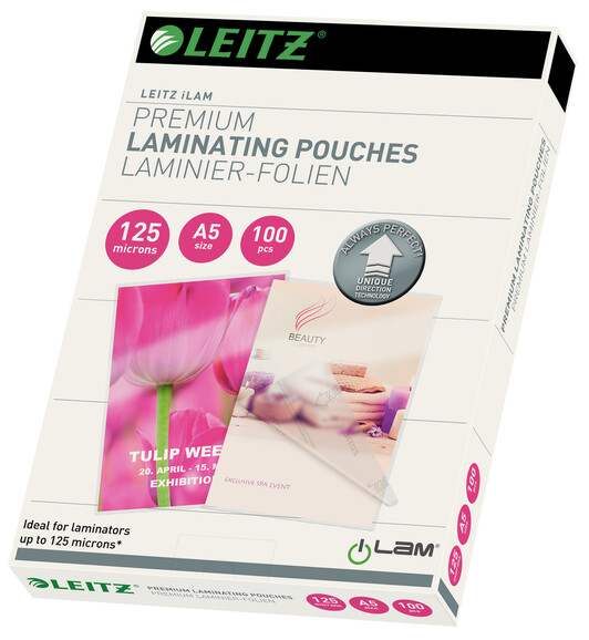 Laminiertaschen Leitz A5 2x125 my, Art.-Nr. 7493000 - Paterno B2B-Shop