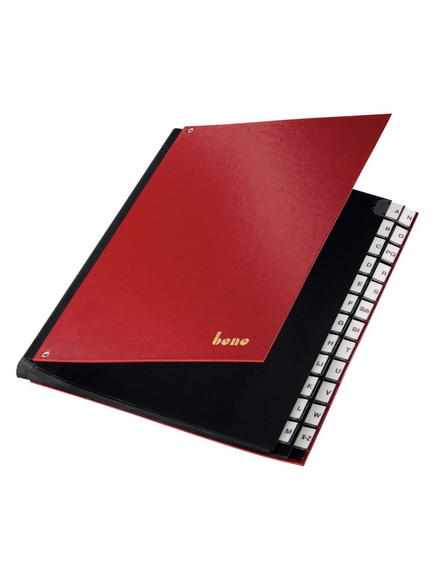 Pultordner Bene A4 A-Z rot, Art.-Nr. 75116-RT - Paterno B2B-Shop