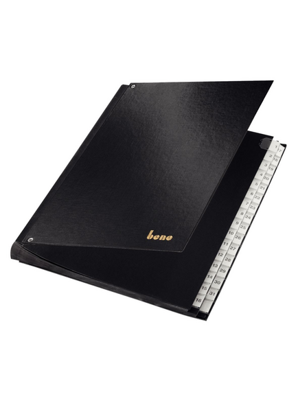 Pultordner Bene A4 1-31 schwarz, Art.-Nr. 75416-SW - Paterno B2B-Shop Pultordner Bene A4 1-31 schwarz, Art.-Nr. 75416-SW - Paterno B2B-Shop