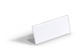 Tischnamensschilder Durable 61x150 mm transparent, Art.-Nr. 805419 FARBLOS - Paterno B2B-Shop