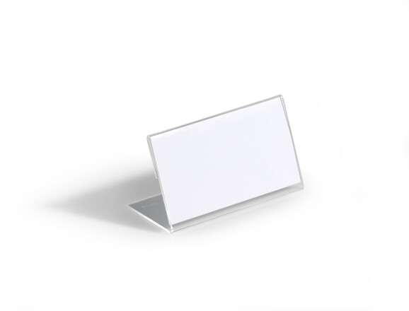 Tischnamensschilder Durable 52x100 mm transparent, Art.-Nr. 805519 FARBLOS - Paterno B2B-Shop