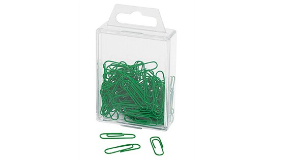 Büroklammern 27mm Kunststoffummantelt grün, Art.-Nr. 9012442-GN - Paterno B2B-Shop