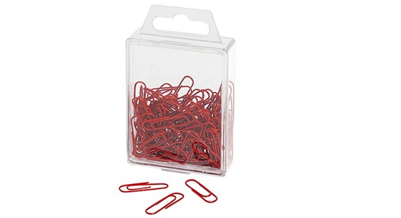 Büroklammern 27mm Kunststoffummantelt rot, Art.-Nr. 9012442-RT - Paterno B2B-Shop