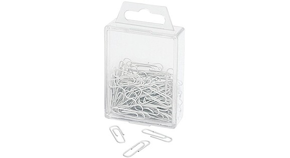 Büroklammern 27mm Kunststoffummantelt weiss, Art.-Nr. 9012442-WS - Paterno B2B-Shop