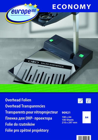 Kopierfolie Europe 100 A4, Art.-Nr. 90921 - Paterno B2B-Shop Kopierfolie Europe 100 A4, Art.-Nr. 90921 - Paterno B2B-Shop