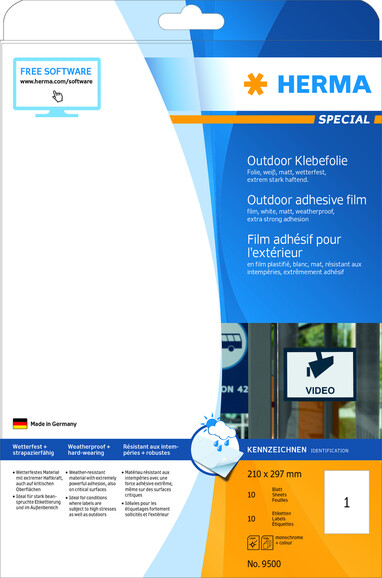 Etiketten Herma Outdoor A4, Art.-Nr. 9500E - Paterno B2B-Shop