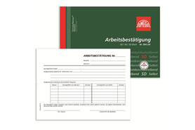 Arbeitsbestätigung Omega A5 quer 3x50 Blatt, Art.-Nr. 994OK - Paterno B2B-Shop