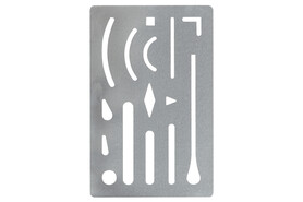 Radierschablone Aristo 24840 grau, Art.-Nr. AR24840 - Paterno B2B-Shop