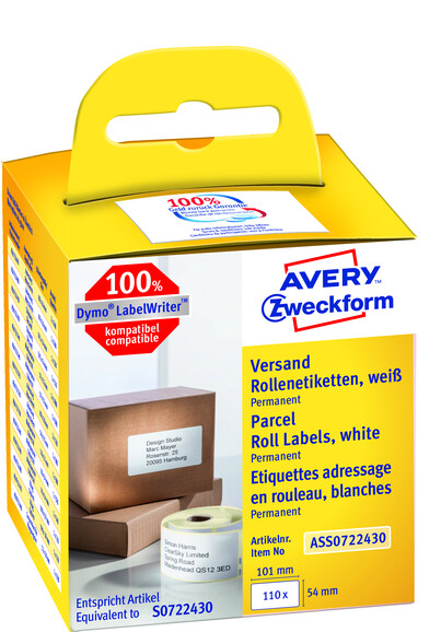 Rollenetiketten ZWF &quot;Versenden&quot; 101x54mm, Art.-Nr. ASS0722430 - Paterno B2B-Shop