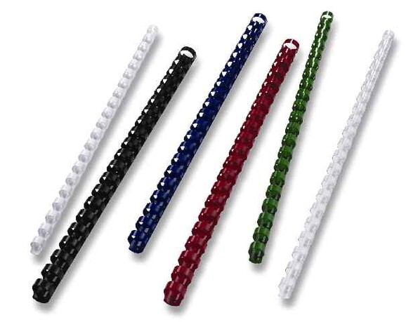 Plastikbinderücken A4 51 mm oval schwarz, Art.-Nr. BO21U51-SW - Paterno B2B-Shop