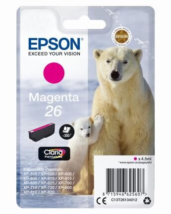 Epson Claria Premium Ink Nr.26 mag., Art.-Nr. C13T26134012 - Paterno B2B-Shop