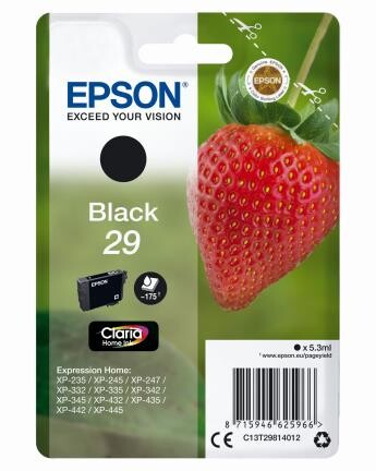 Epson Claria Home Ink Nr.29 black, Art.-Nr. C13T29814012 - Paterno B2B-Shop