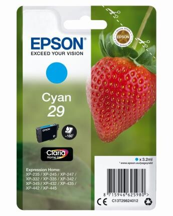Epson Claria Home Ink Nr.29 cyan, Art.-Nr. C13T29824012 - Paterno B2B-Shop