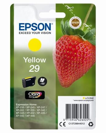 Epson Claria Home Ink Nr.29 yell., Art.-Nr. C13T29844012 - Paterno B2B-Shop